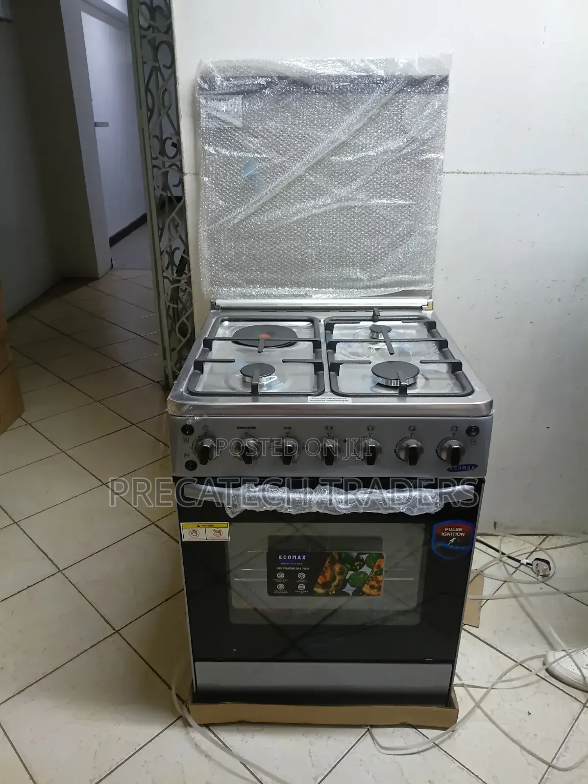 Ecomax 60x60 Gas Cooker With Electric Hot Plate
