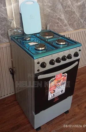 Eurochef Standing Cooker 3+1 Electric Oven 50*55