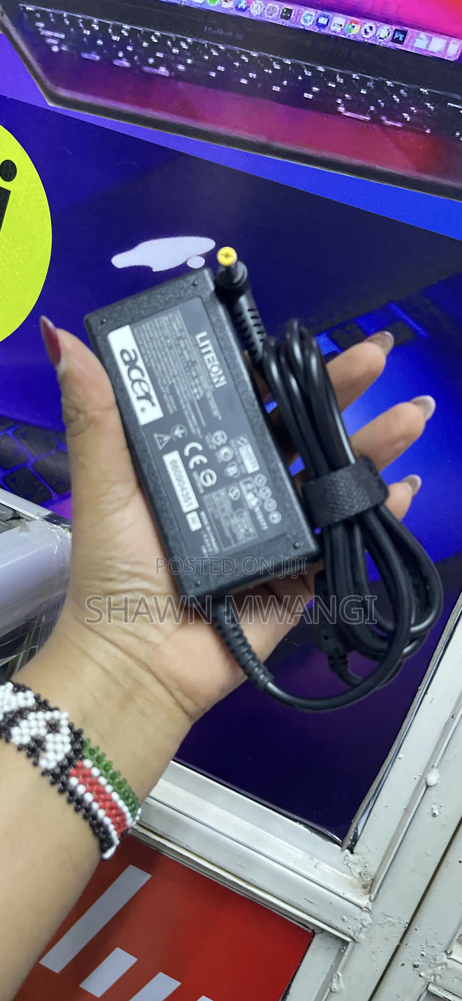 Acer Laptop Adapter Charger (Yellow)19v 3.42