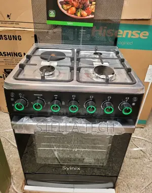 60by60 Syinix 3+1 Standing Cooker 
With Electric Oven