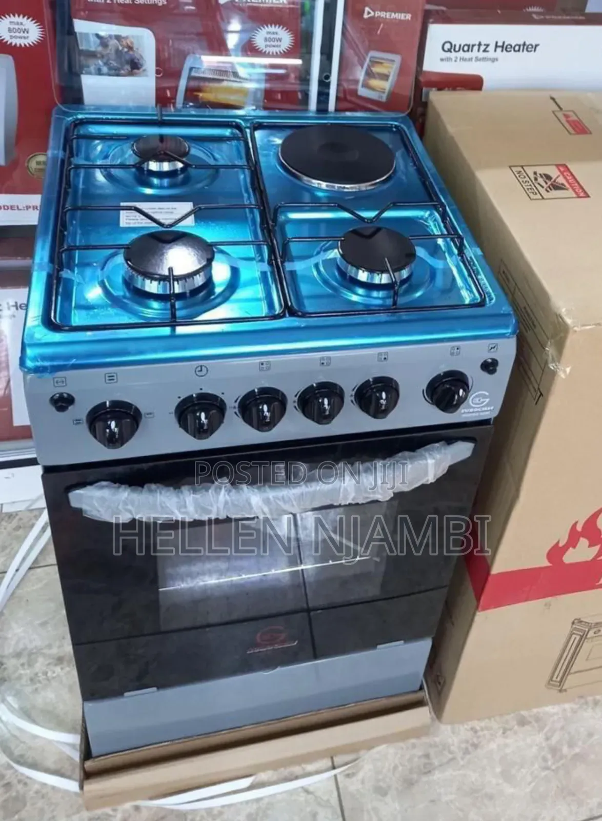 Eurochef 3g+1e Standing Cooker With Electric Oven