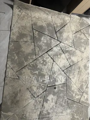Modern Grey Patterned Carpet for Sale