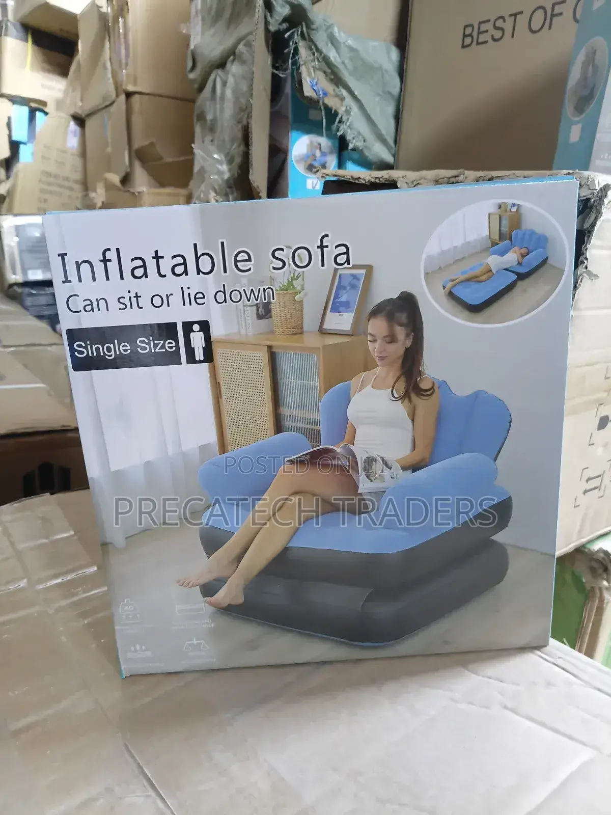 Portable Single Inflatable Air Sofa Bed