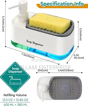 Hand and Dish Liquid Soap Dispenser