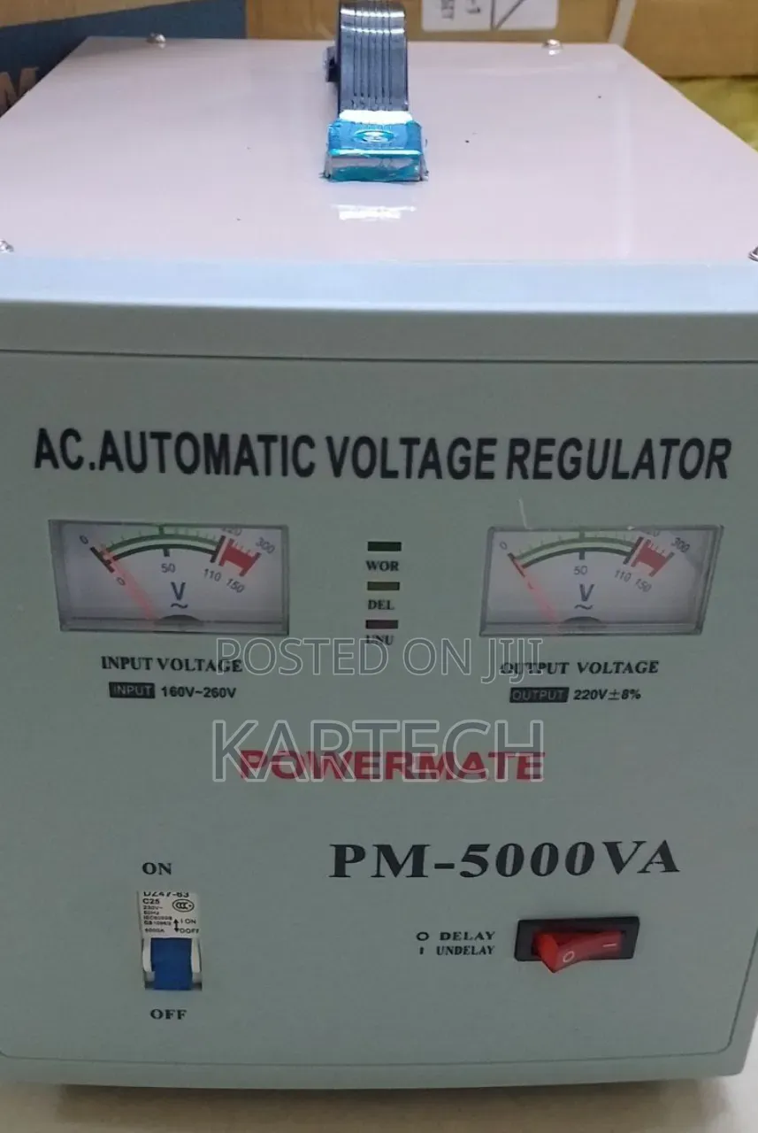 Powermate 5kva Voltage Regulator – Protects Tvs, Fridges Electronics
