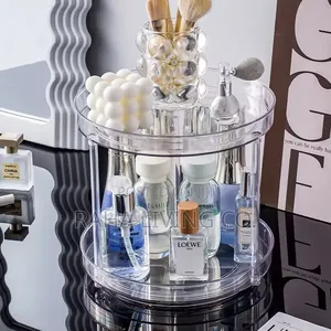 2 Layer 360° Lazy Susan Cabinet Turntable Organizer