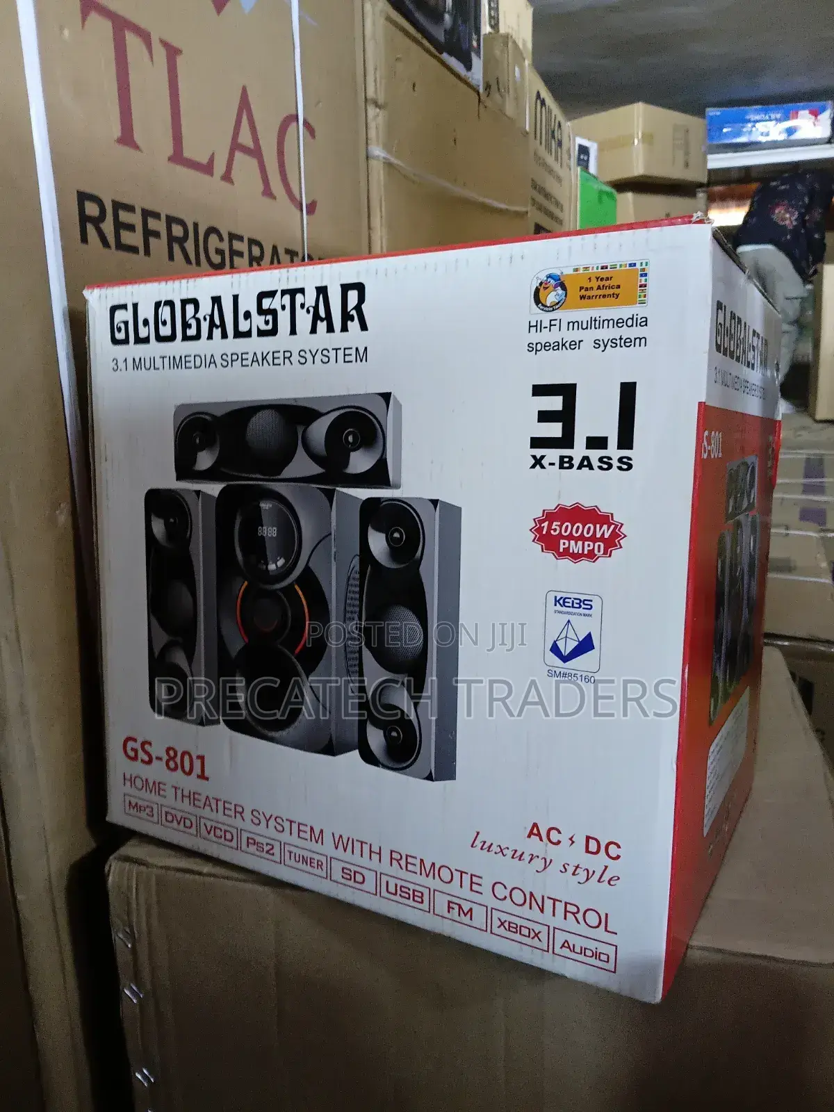 Globalstar 15000w Pmpo 3.1 Subwoofer With Remote