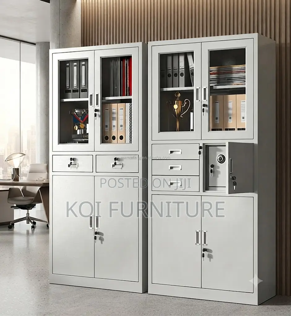 Office Cabinet; Steel Filing Office Solution Cabinet With Safe