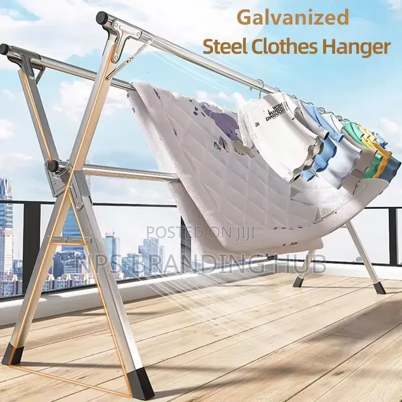 Stainles Steel Retractable Double Tier Folding Drying Rack(Be
