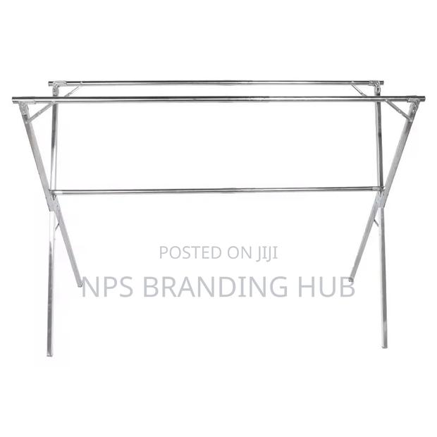 Stainles Steel Retractable Double Tier Folding Drying Rack(Be - thumbnail 5