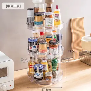 3 Layer 360° Lazy Susan Cabinet Turntable Organizer