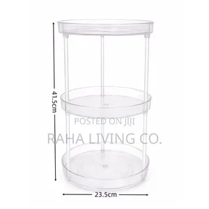 3 Layer 360° Lazy Susan Cabinet Turntable Organizer