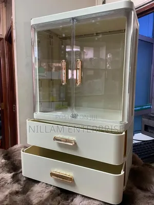 Double Drawer Cosmetic Storage Cabinet.