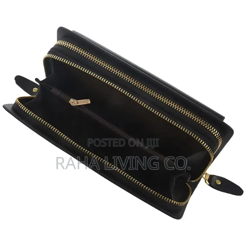 High-end Business Clutch Bag Leather Wallet | 20.5x12x4cm