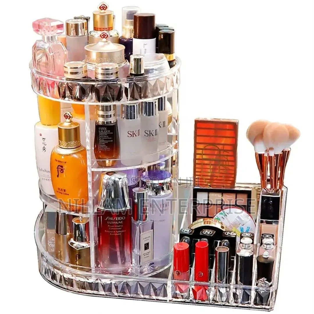 Transparent Acrylic Skin Care Product Lipstick Perfume Storage Rack