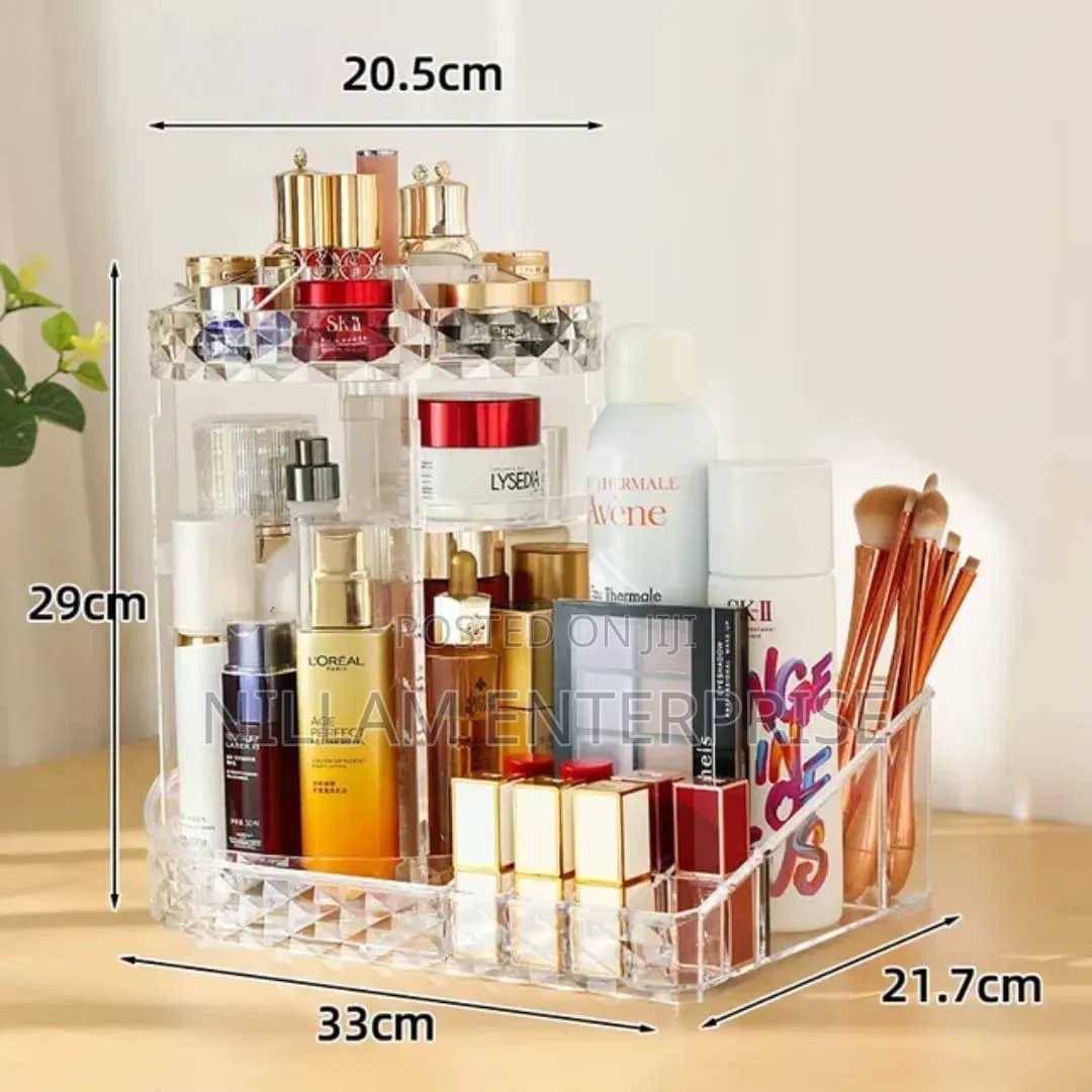 Transparent Acrylic Skin Care Product Lipstick Perfume Storage Rack