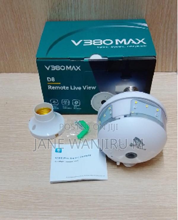 Premium V380 Max D8 Light Bulb Security Camera