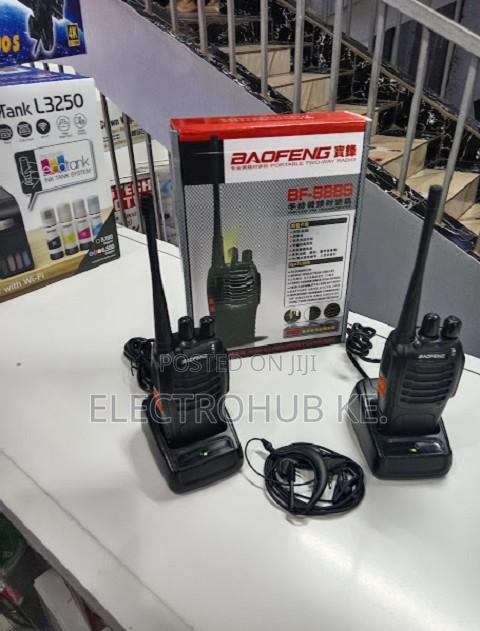 2 Way Communication-Bf-888s Radio 3km Coverage-Rechargeable Battery
