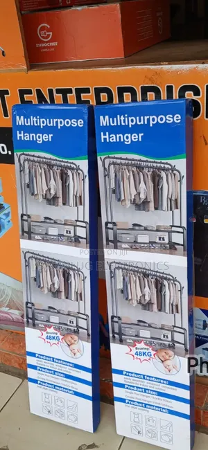 Double Pole Clothes Rack – Heavy Duty Garment Organizer
