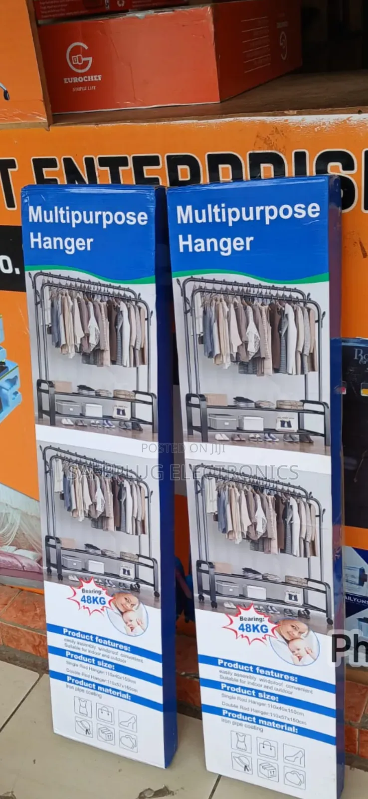 Double Pole Clothes Rack – Heavy Duty Garment Organizer