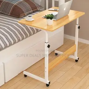 Ergonomic Design Height Adjustable Laptop Table With Wheels