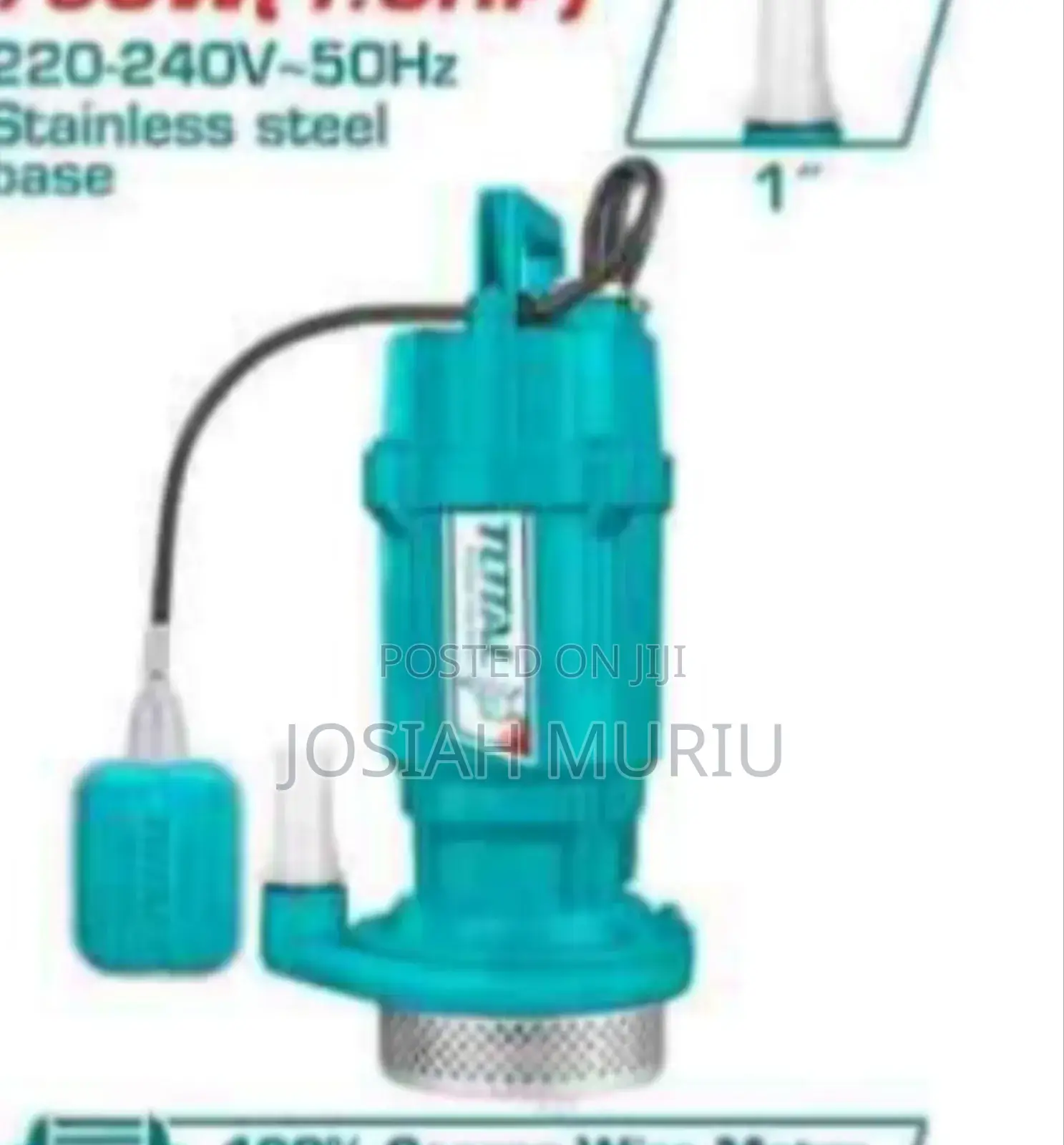 750w 0.1hp Submersible Pump