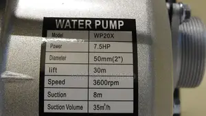 Kato Germany Wp20x 7.5hp 2 Inch Petrol Water Pump – 35m3/H