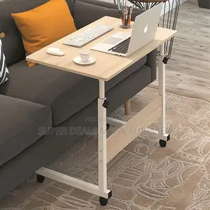 Portable Height Adjustable Multipurpose Laptop Table With Wheels