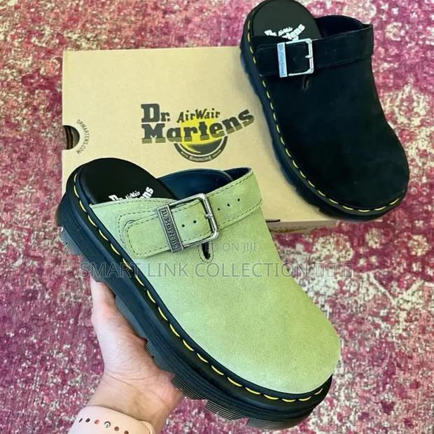 Dr Martens Zebzag Unisex Suede Mules - main view