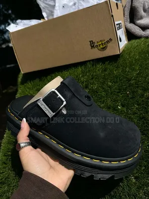 Dr Martens Zebzag Unisex Suede Mules