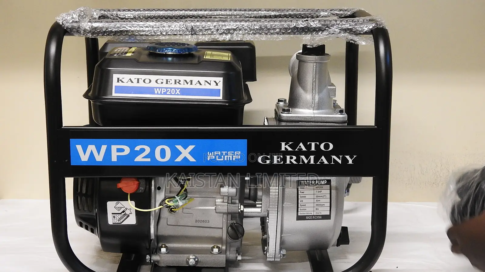 2 Inch Water Pump 7.5hp Petrol Engine – 30m Lift Wp20x