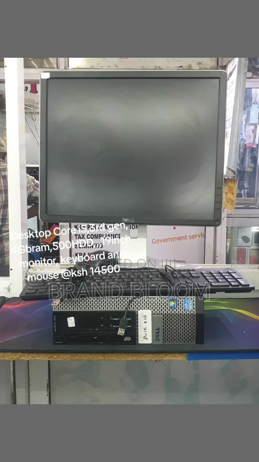Desktop Processor, Monitor, Mouse, Keyboard