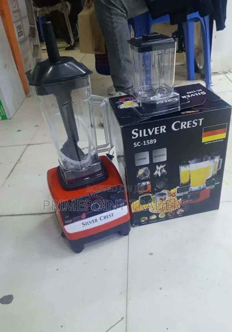 Silver Crest Commercial Blender,Large 2-Litre Capacity Jar