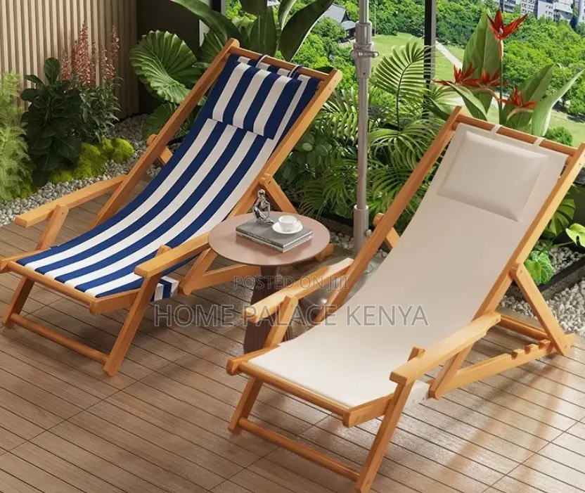Foldable Chair: Waterproof Wooden Beach Chair