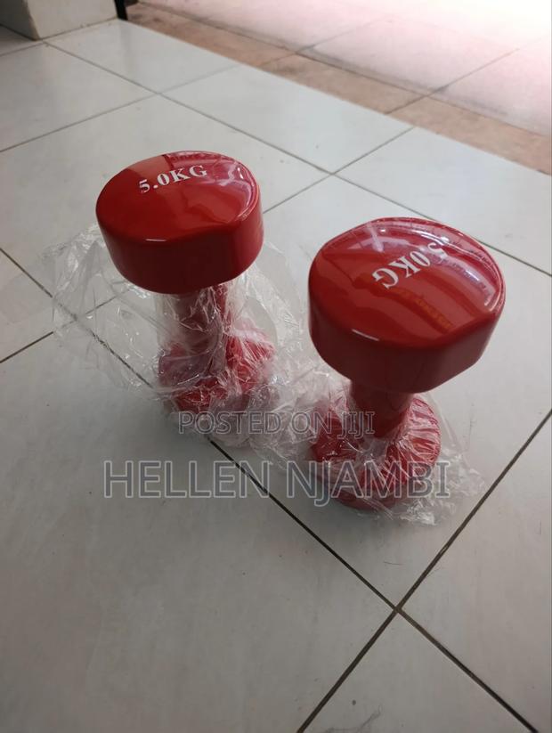5kg Single Hand Neoprene Dumbbells - thumbnail 2