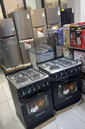 Buy Black Globalstar Jet 3+1 Standing Cooker With Electric Oven