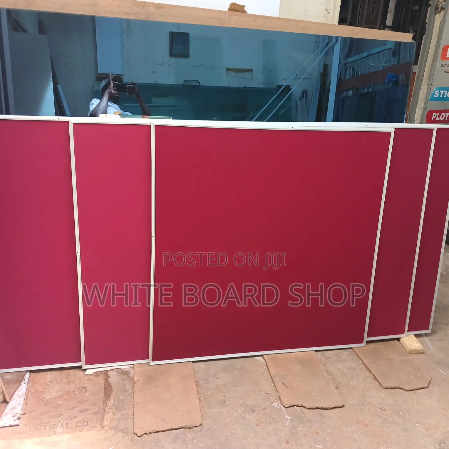 Premium Red Noticeboard 4ft X 2ft (120cm X 60cm) for Apartments
