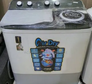 Mika Twin Tub Washing Machine, 10 KGS - White (Air Dry Technology)