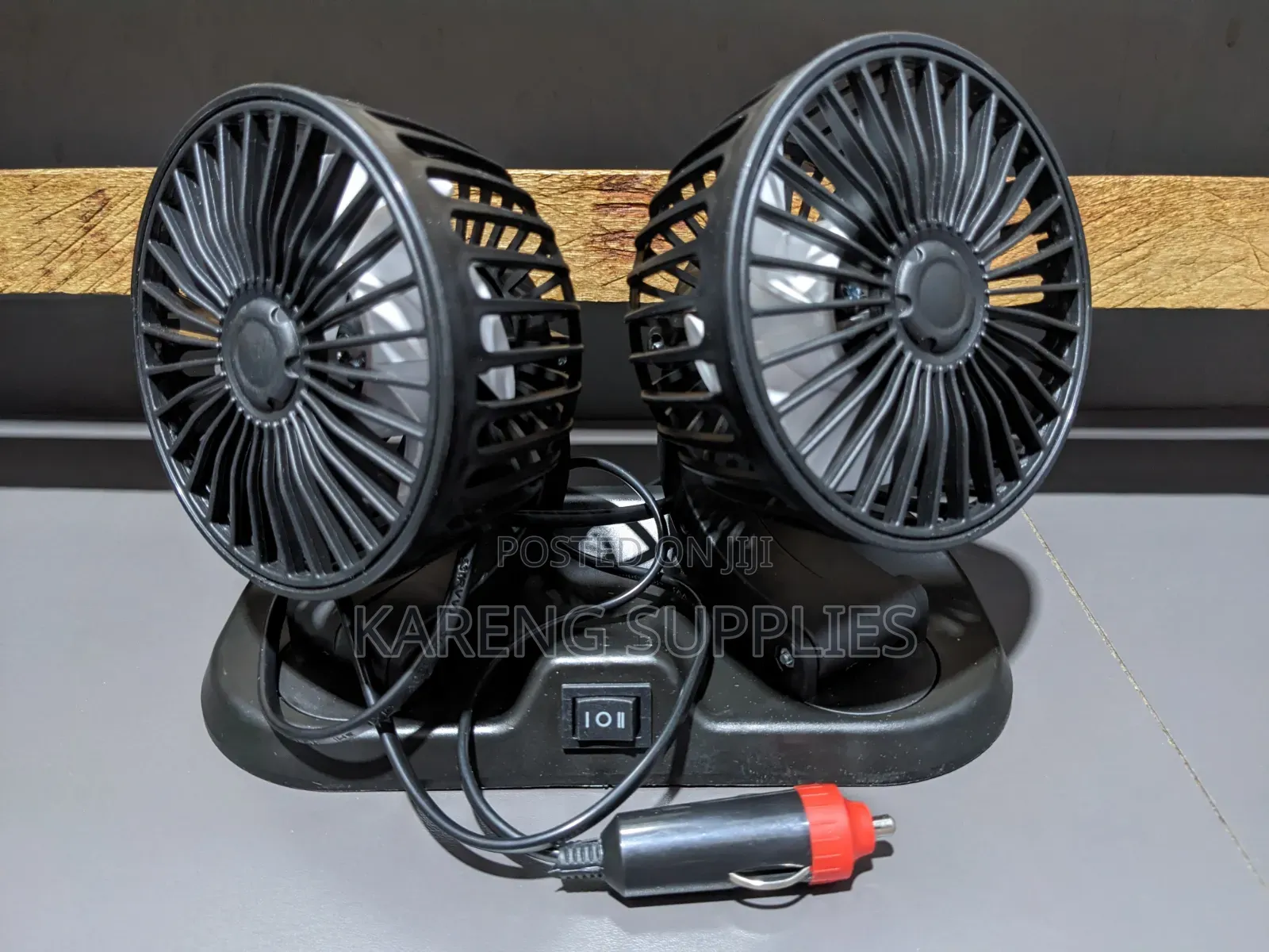 Adjustable Double Headed Car Fan
