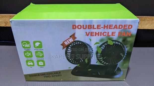 Adjustable Double Headed Car Fan - thumbnail 4