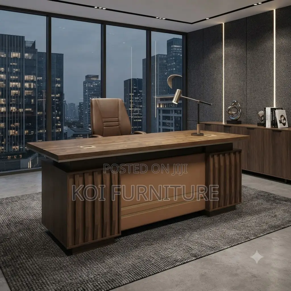 Office Desk; 1400mm Executive Prestige Gold Color Desk