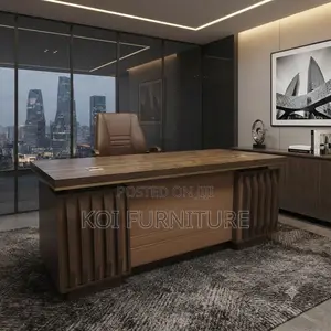 Office Desk; 1400mm Executive Prestige Gold Color Desk