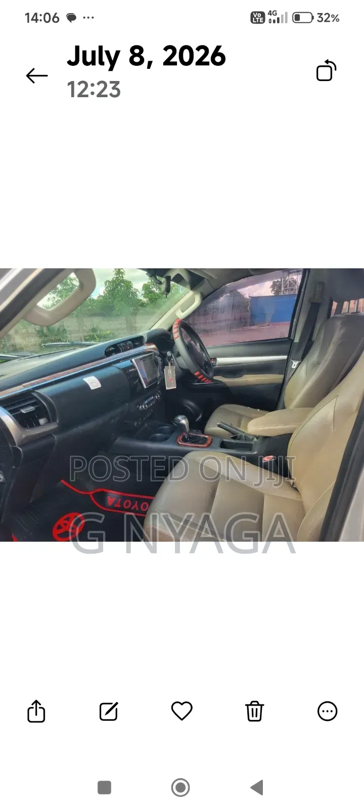 Toyota Hilux 2015 Silver