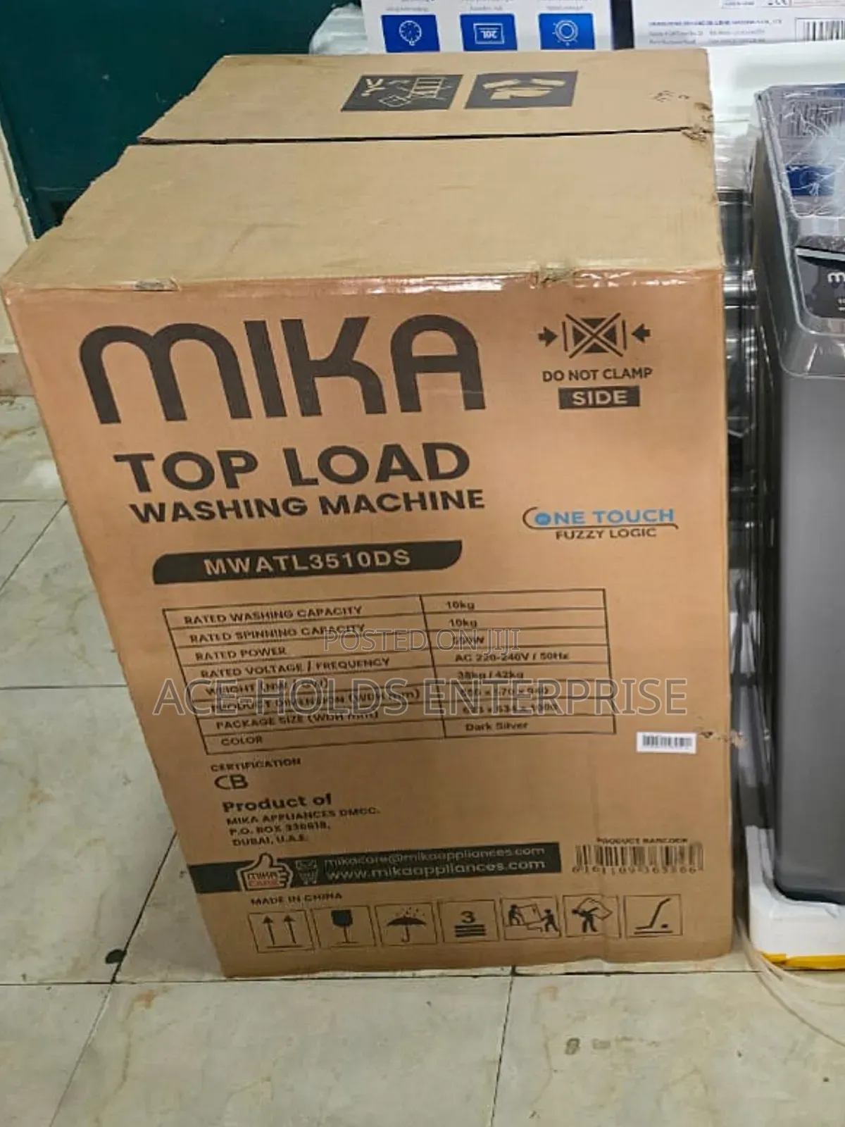Mika 10kg Fully Automatic Top Load Washing Machine ( 550watts)