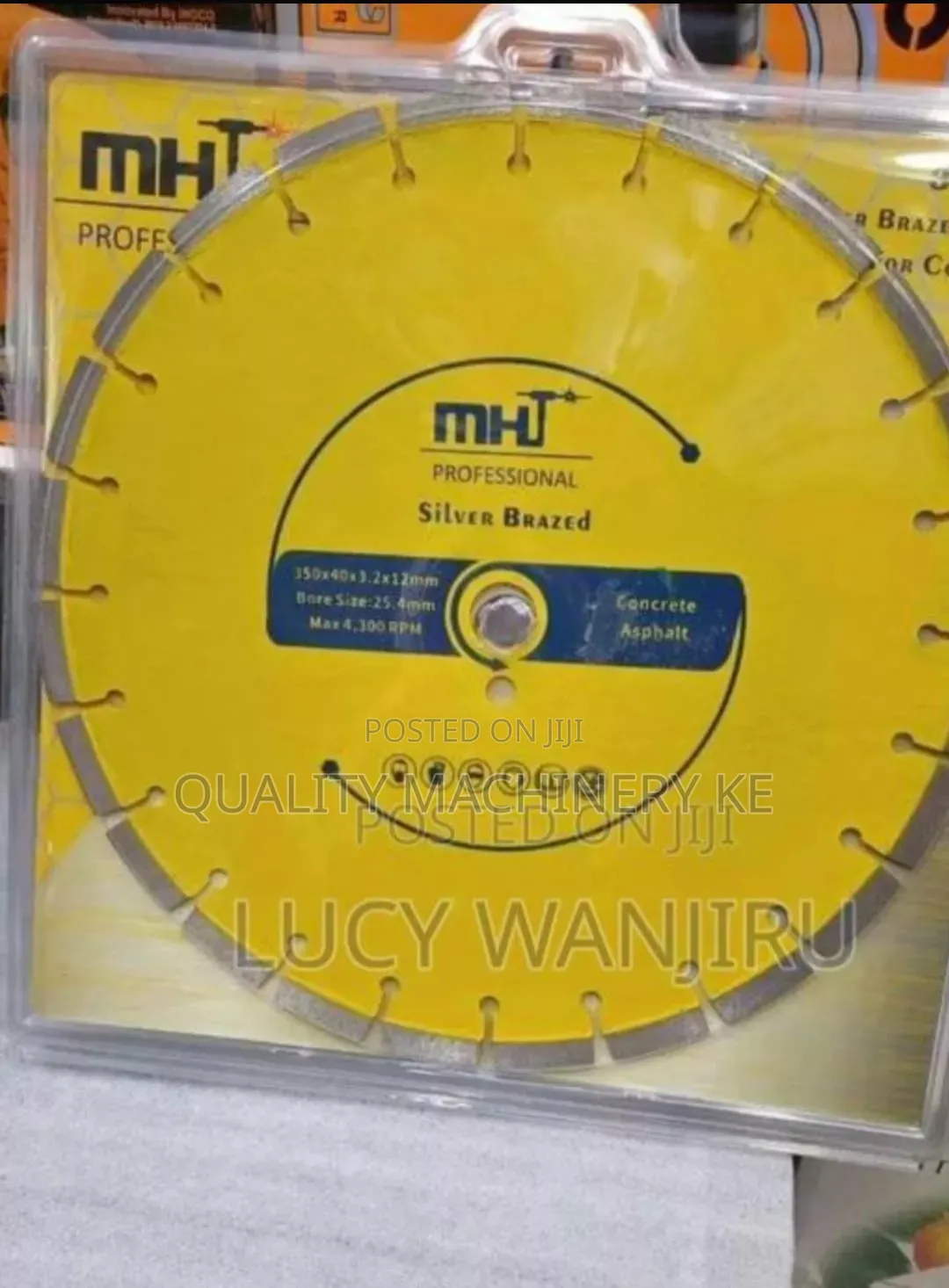 High-Performance MHT Diamond Cutting Disk 20"