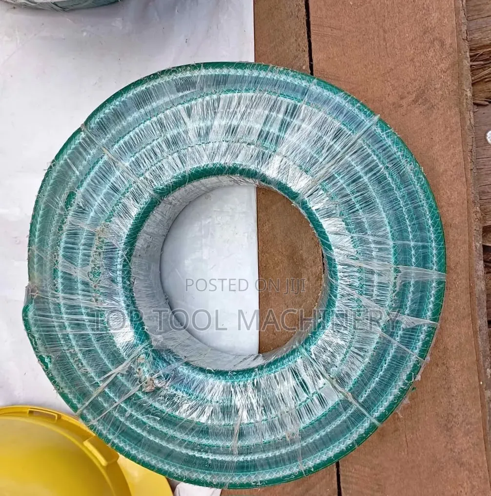 Stiff Green Braided Hose Pipe 1/2" by 50m