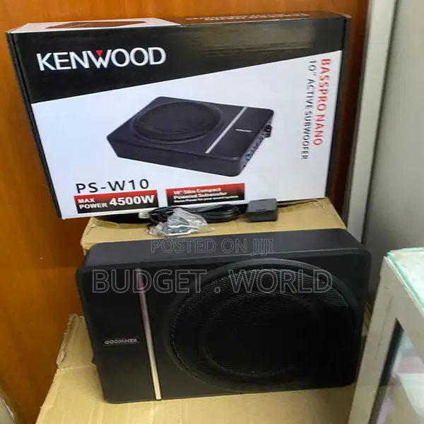 Kenwood Ps W10 10-Inch Compact Powered Car Subwoofer – 4500w Peak Bas