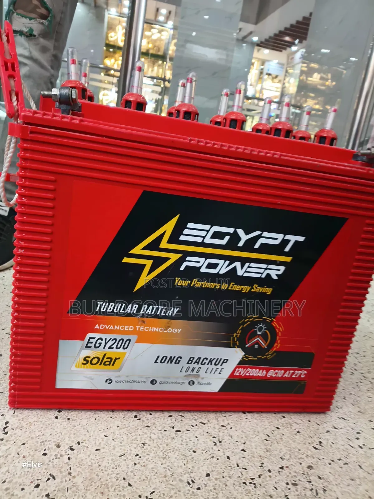 Egypt Power 200ah Tall Tubular Solar Battery
