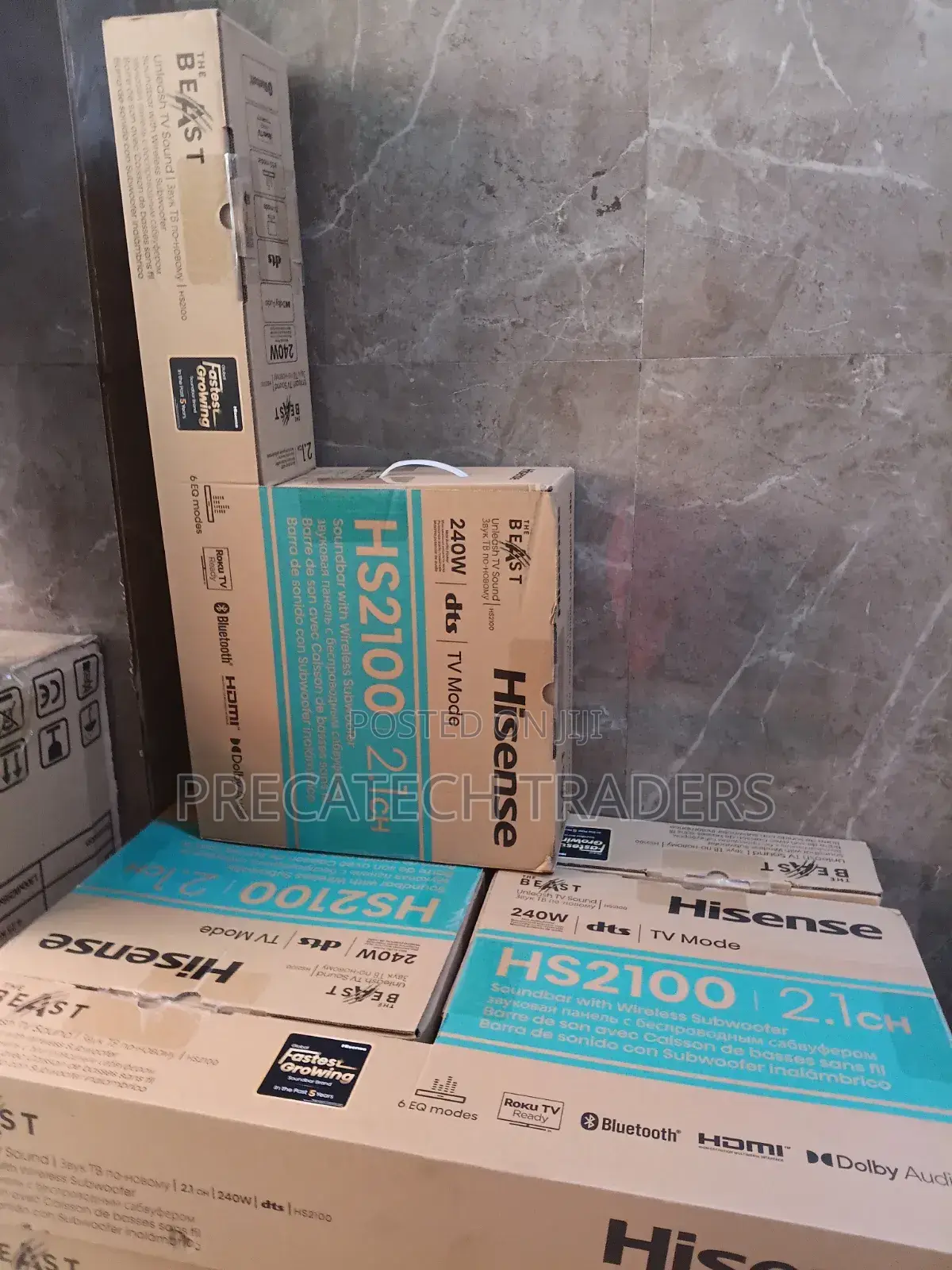 Hisense Hs2100 2.1ch Soundbar With Wireless Subwoofer