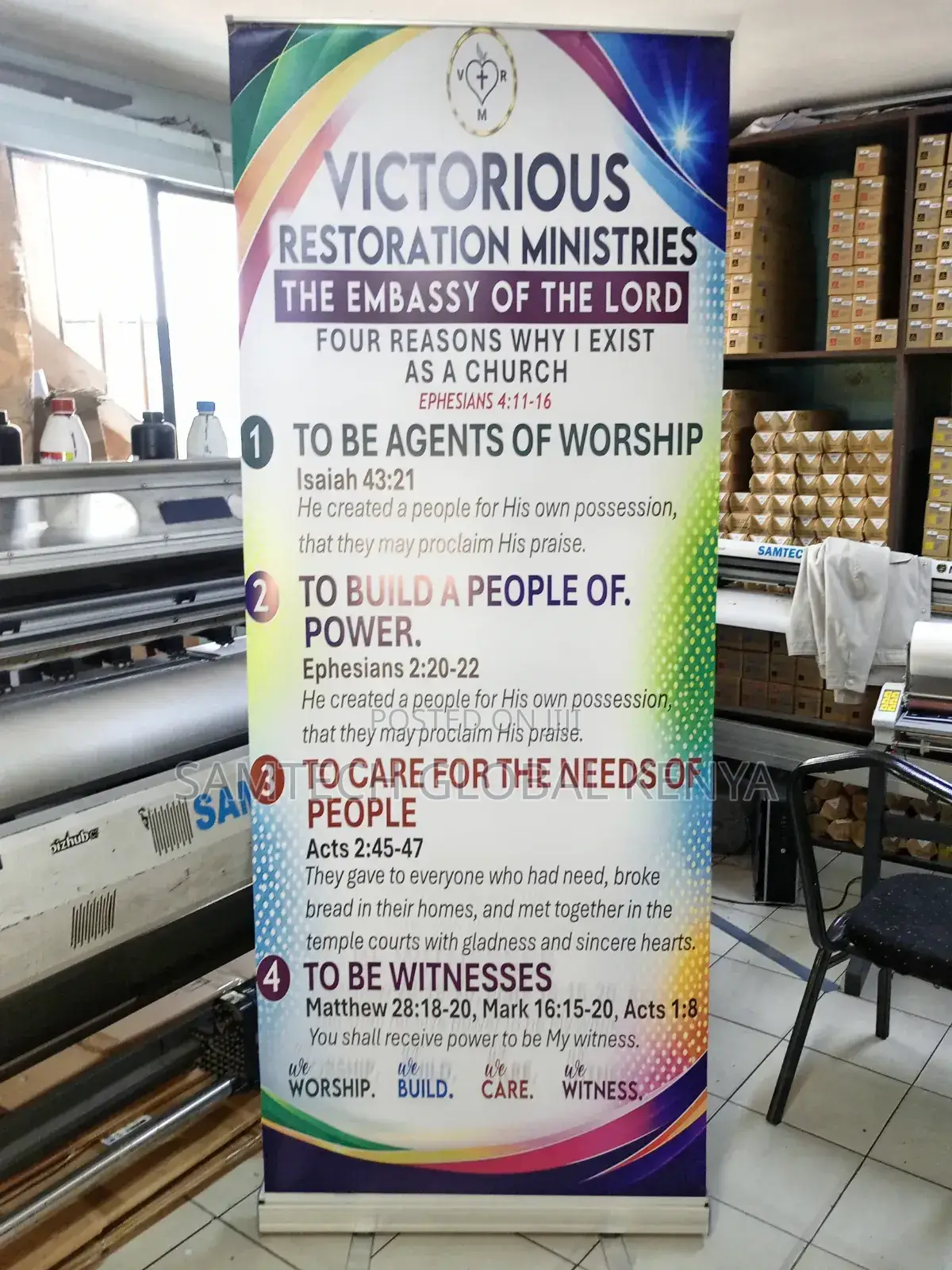 Church Roll Up Banner's Available